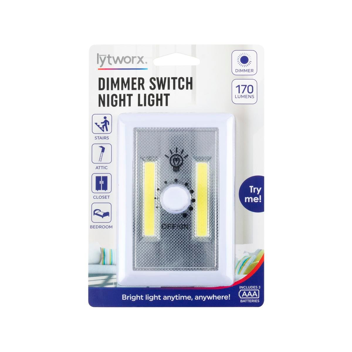 Lytworx Dimmer Switch - 75mm - PS Plastic - Battery Operated - SuperSaverAU - view 1