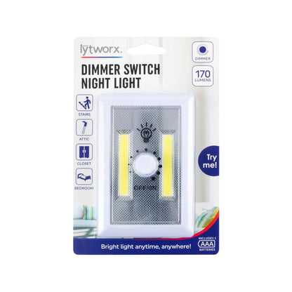 Lytworx Dimmer Switch - 75mm - PS Plastic - Battery Operated