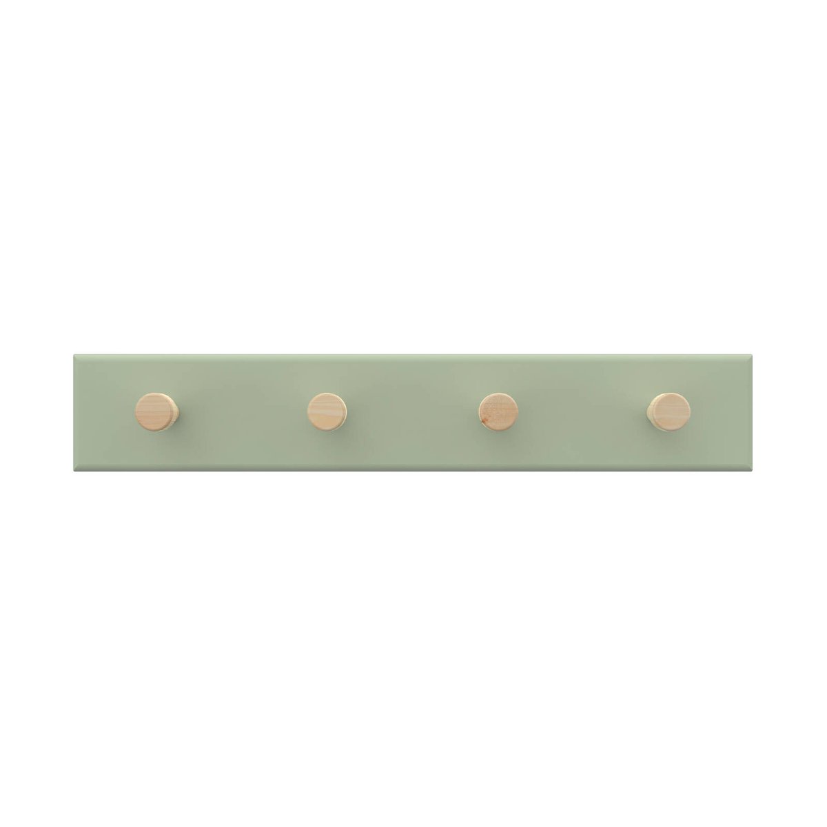 Mode 4 Key Rack - 4 Timber Hooks - 245mm x 40mm - Green Board - SuperSaverAU - view 1
