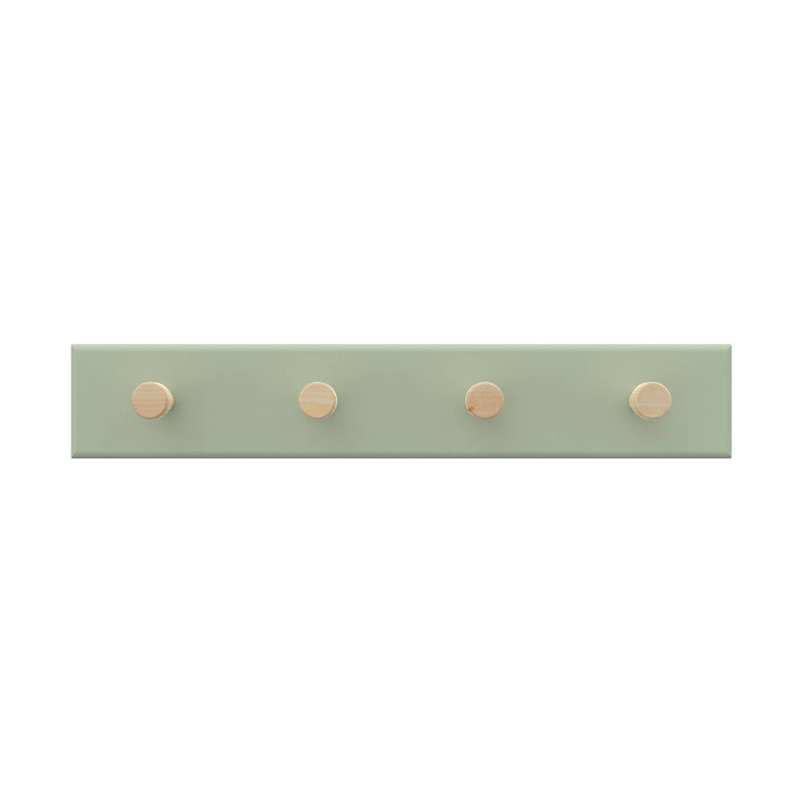 Mode 4 Key Rack - 4 Timber Hooks - 245mm x 40mm - Green Board - SuperSaverAU - view 1