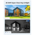 Reolink Argus Eco Wireless Outdoor Battery Security Camera 2 Pack - 3MP, 10m Night Vision - BWB2K072P