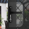 Rolltrak Black Keyed Hinged Screen Door Lock 50mm Alloy Security - SuperSaverAU - view 4
