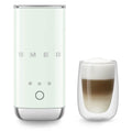 Smeg 50s Retro Style Milk Frother 180ml - Pastel Green, Hot Milk, Hot Froth and Cold Froth - MFF02PGAU