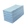 All Set 30 x 30cm Blue Multi-Purpose Microfibre Towels - 50 Pack