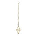 Jack Diamond Hanging Planter - 1 Pack - 65mm x 120mm - Gold - SuperSaverAU - view 1