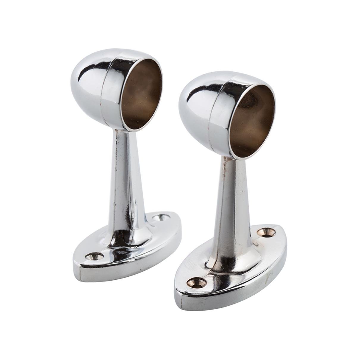 Sandleford Chrome Pillar End 19mm 2 Pack Zinc Alloy Easy Install - SuperSaverAU - view 1