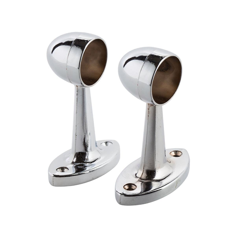 Sandleford Chrome Pillar End 19mm 2 Pack Zinc Alloy Easy Install - SuperSaverAU - view 1