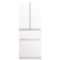 Mitsubishi Electric 442L French Door Fridge - Glacier White Glass, VitaLED Drawer - MR-LX442EX-GWH-A