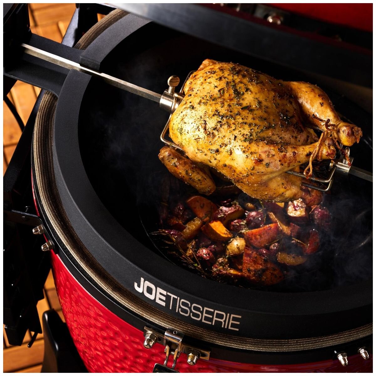 Kamado Joe JoeTisserie rotisserie for Classic Joe - 240V (AU), stainless steel ring, black - KJ-TISSERIEAU