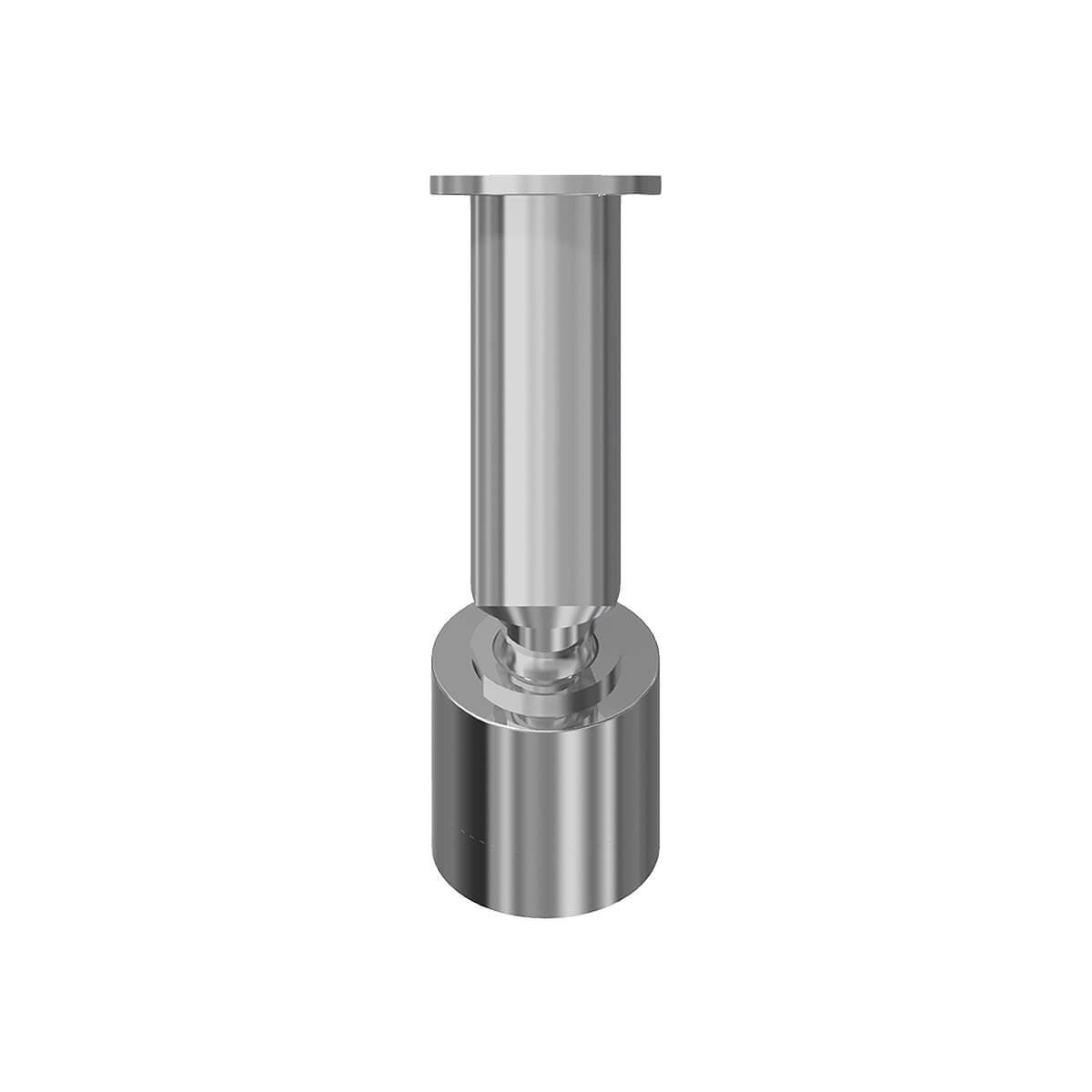 Rogerseller Gas wall shower - solid stream spray, swivel head, brass, Chrome finish - 3506004101