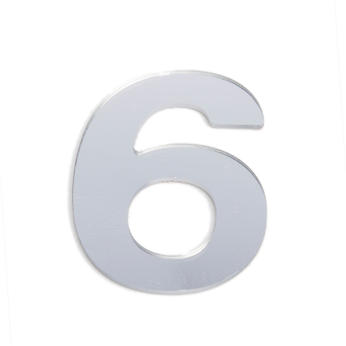 Sandleford 25mm Silver Self Adhesive House Number 6 - Durable Numeral - SuperSaverAU - view 1