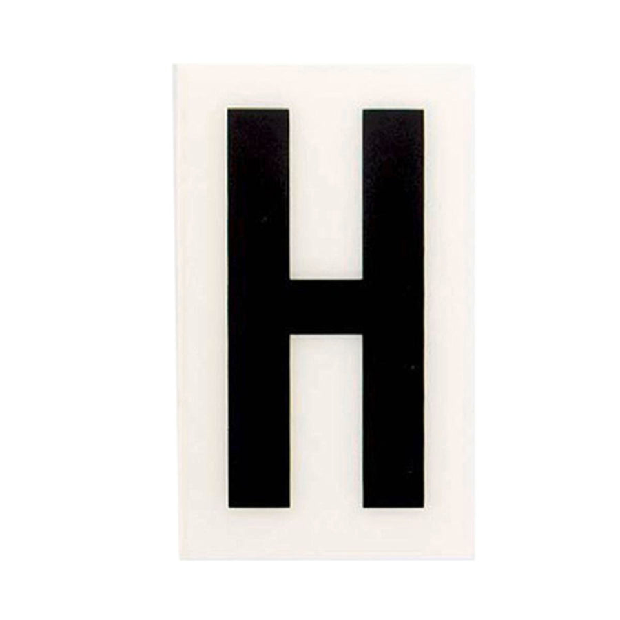 Sandleford 60mm White Self Adhesive House Letter H - Durable Polycarbonate - SuperSaverAU - view 1