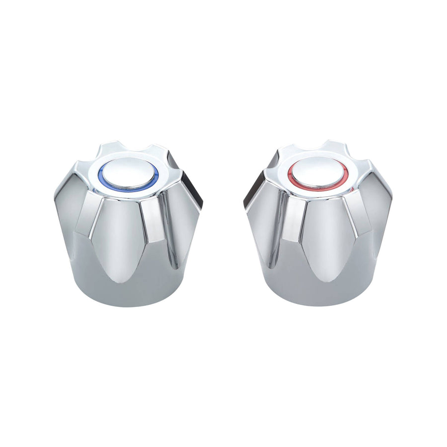 Shaw & Mason Chrome PVC Six Point Tap Handles - Pair