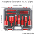 Diamond Hole Saw Set of 12, 6mm to 35mm for Glass, Marble and Ceramic Tile - view 3
