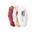 Diamond Shaped Mini Box Cutters with Magnetic Back, Pack of 3 - Standard Blade