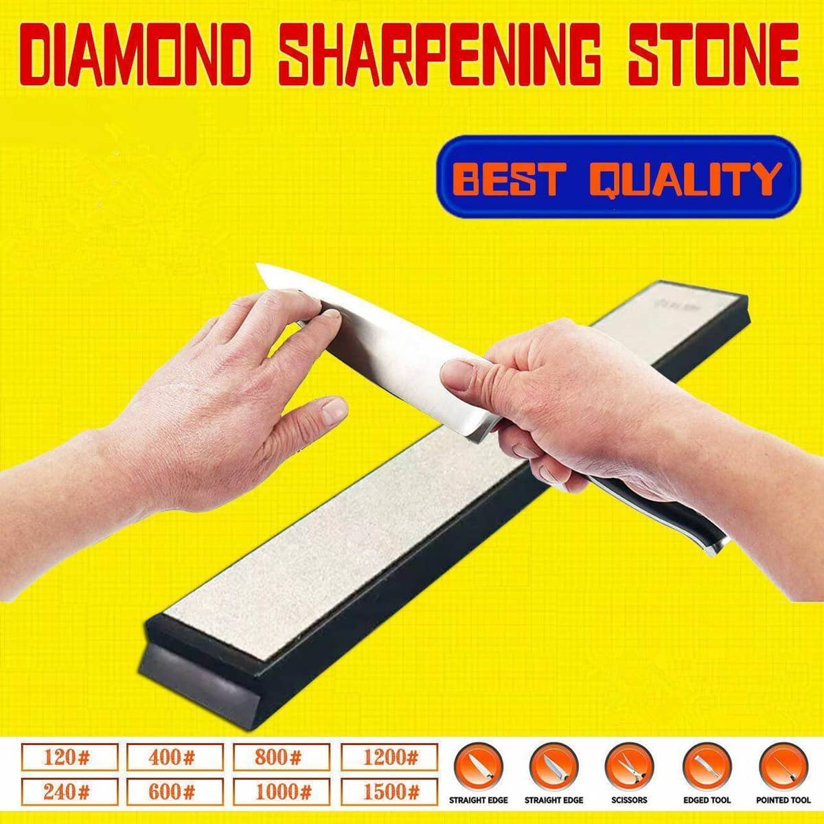Diamond Whetstone Knife Sharpening Stone - 600 Grit - view 2