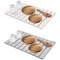 Diatomaceous Earth Drying Mat Foldable Plate Draining Pad Non Slip - Grey - view 3
