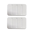 Diatomite Soap Dish Tray - White, 13 x 8cm, 2 Pack