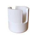 Diatomite Sponge Holder Sink Storage Rack - White, Large (8.5 x 9 cm)
