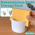 Diatomite Sponge Holder Sink Storage Rack - White, Large (8.5 x 9 cm) - view 2