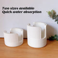 Diatomite Sponge Holder Sink Storage Rack - White, Small (8.5 x 6 cm) - view 5