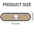 Diatomite Tap Absorbent Mat, 60 x 10 cm - Tan with Black and Cream Square Border - view 4