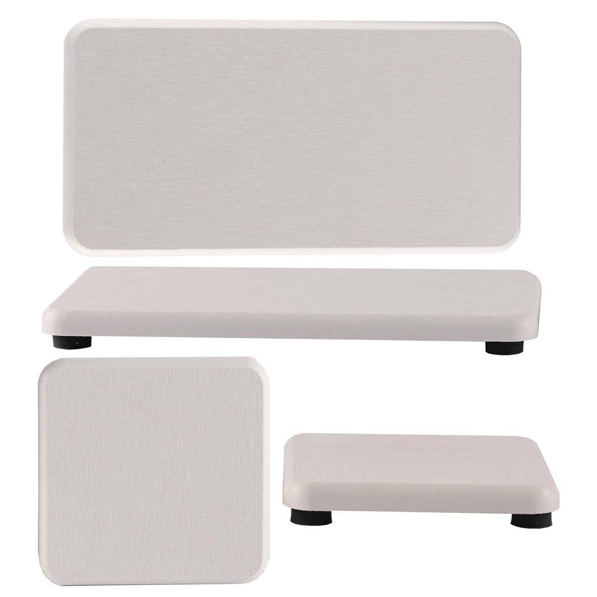 Diatomite Tray and Soap Dish Set - 4-Piece, White - view 2