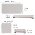 Diatomite Tray and Soap Dish Set - 4-Piece, White - view 3