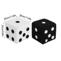 Dice-Shaped Solid Wood Shoe Changing Stool with Lamb Velvet Cover - White - view 4
