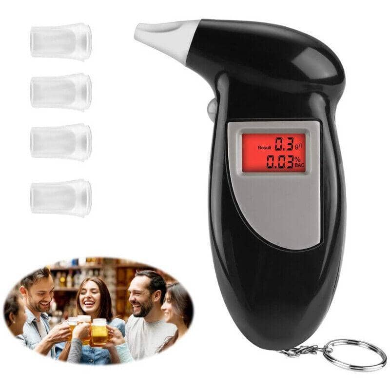 Digital Alcohol Breath Tester with LED Display and 5 Mouthpieces - view 5