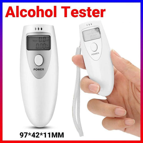 Digital Alcohol Tester with LCD Display and Wrist Strap