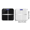 Digital Bathroom Scale with LCD Display, Tempered Glass - White - view 4