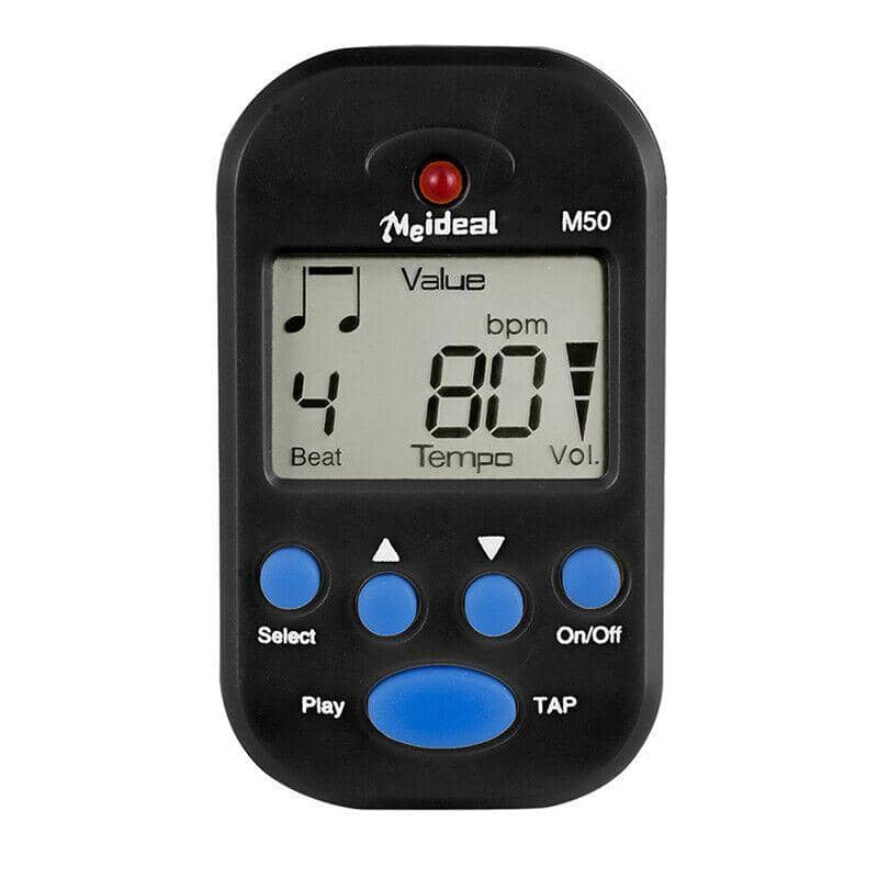 Digital LCD Clip-On Mini Metronome for Guitar and Violin - Black