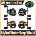 Digital Teardrop Fishing Reel - Orange, Right-Handed - view 2