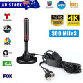 Digital TV Antenna with Built-In Amplifier, Black