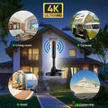 Digital TV Antenna with Built-In Amplifier, Black - view 5