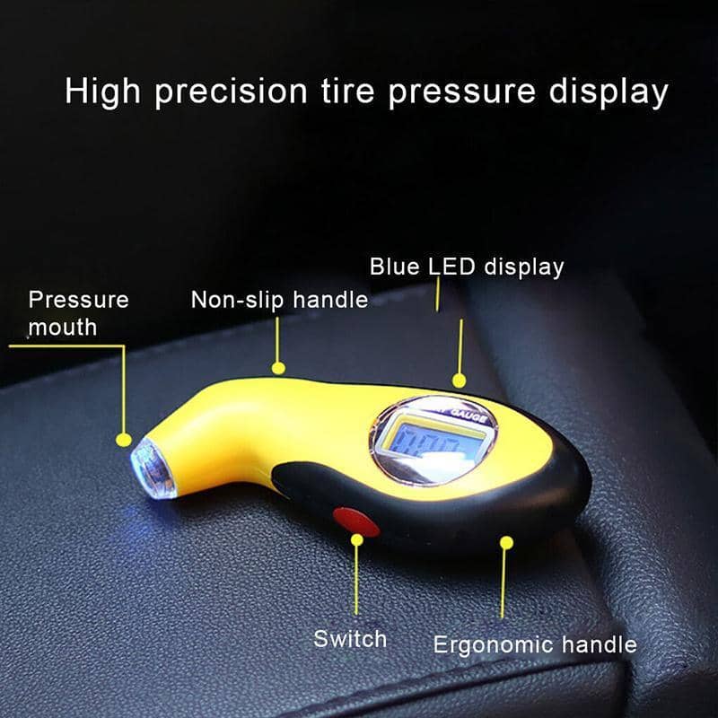 Digital Tyre Pressure Gauge for Car Bike Truck with Backlit Display and PSI Meter - view 4