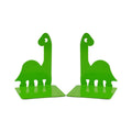 Dinosaur Bookends for Kids, 1 Pair - Green Metal Book Stand - view 2