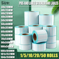 Direct Thermal Barcode Label Rolls - 90 x 50mm, 500 Labels per Roll, 5 Rolls - view 2