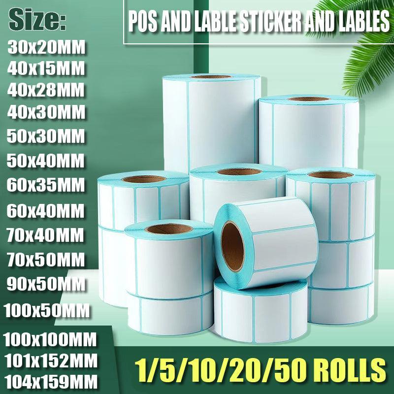 Direct Thermal Label Roll, 50 x 40 mm - 1,000 Labels per Roll - view 2