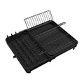 Dish Draining Rack with Cutlery Basket and Fixed Drain Spout - view 2