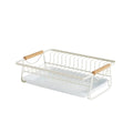 Dish Drying Rack Kitchen Sink Organiser Rust Proof for Plates, Bowls and Utensils - White