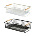 Dish Drying Rack Kitchen Sink Organiser Rust Proof for Plates, Bowls and Utensils - White - view 3