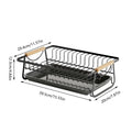 Dish Drying Rack Kitchen Sink Organiser Rust Proof for Plates, Bowls and Utensils - White - view 4