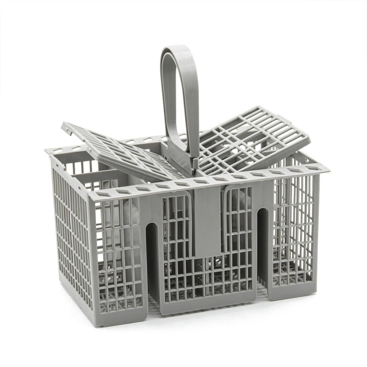 Dishwasher Cutlery Basket with Detachable Handle and Removable Lids - view 2