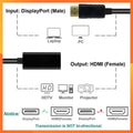 DisplayPort to HDMI Adapter Cable, Male to Female - 1080p - view 4