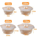 Disposable Aluminium Foil Pots with Lids - 2200 ml, Pack of 10 - view 4