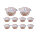 Disposable Aluminium Foil Pots with Lids - 5700 ml, Pack of 10 - view 3