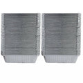 Disposable Aluminium Foil Trays, 20 x 11 x 6 cm - Pack of 120