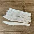 Disposable Bamboo Wooden Cutlery Set - Knives, Forks and Spoons, 100 Each - view 4